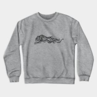 Traditional Tiger Tattoo Tiger Crewneck Sweatshirt